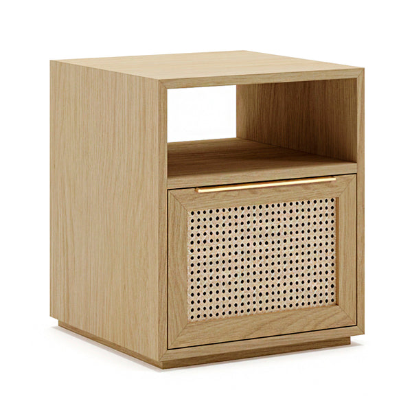 Life Interiors Cuba Rattan Open Bedside Table