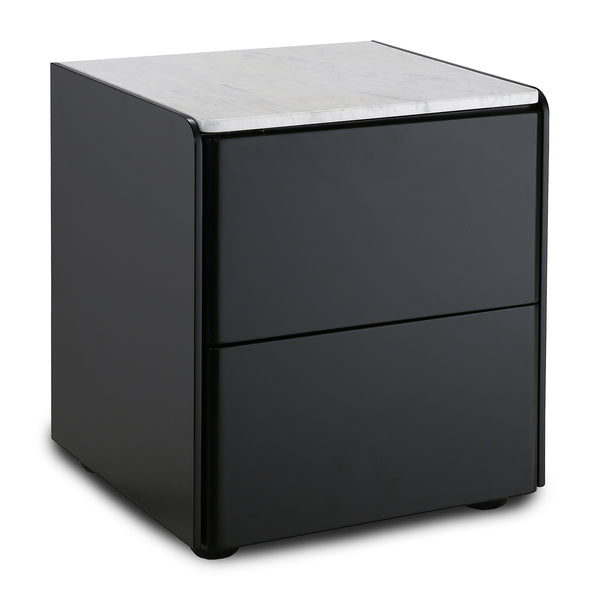 Life Interiors Delta Marble Bedside Table