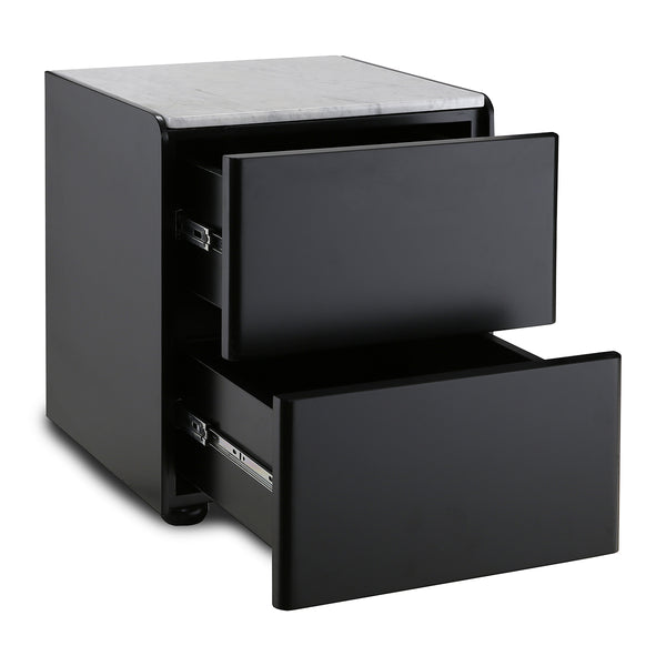 Life Interiors Delta Marble Bedside Table