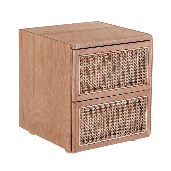 Life Interiors Delta Rattan Bedside Table