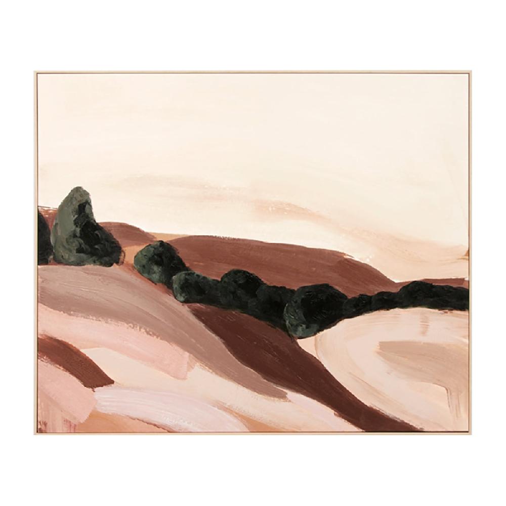 life interiors Desert Dawn Framed Canvas