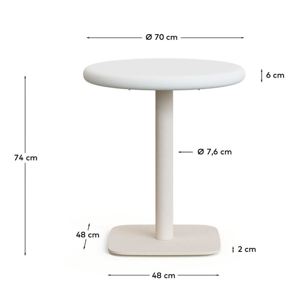 Life Interiors Dina Outdoor Round Dining Table
