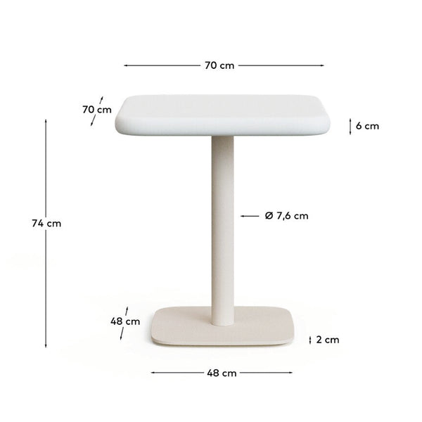 Life Interiors Dina Outdoor Square Dining Table