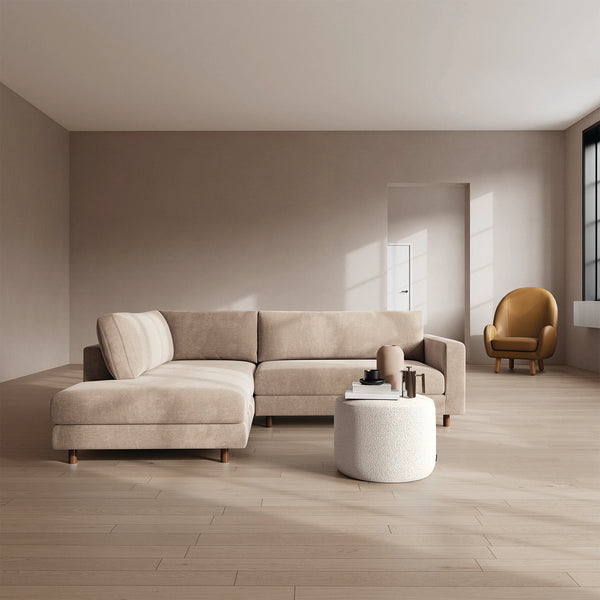 Life Interiors Douglas Fabric Left Corner Sofa