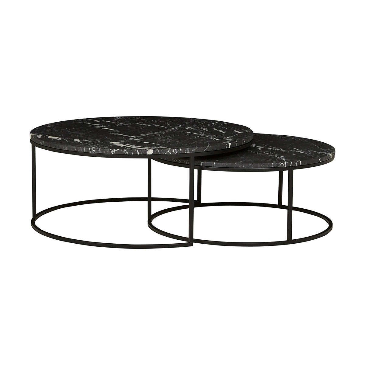 life interiors Elle Round Marble Nest Coffee Table