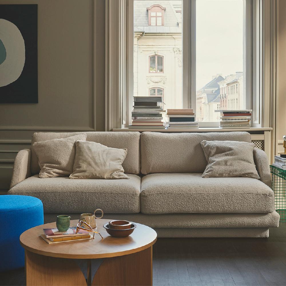 life interiors Emma Boucle 3 Seater Sofa