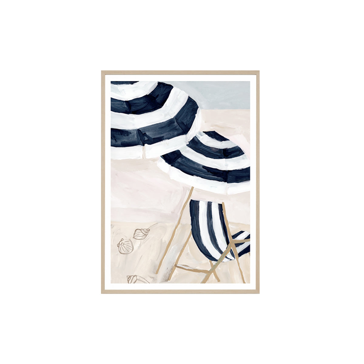 life interiors European Beach 1 Framed Print