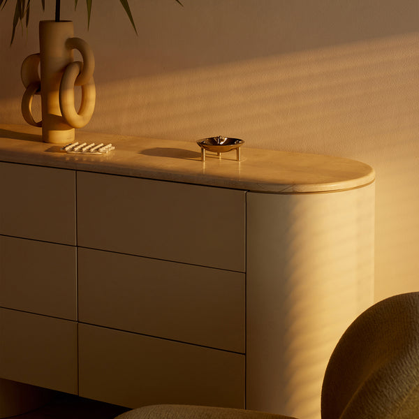 Life Interiors Fin 6 Drawer Dresser (Lacquered Tofu)