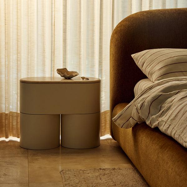 Life Interiors Fin Bedside Table
