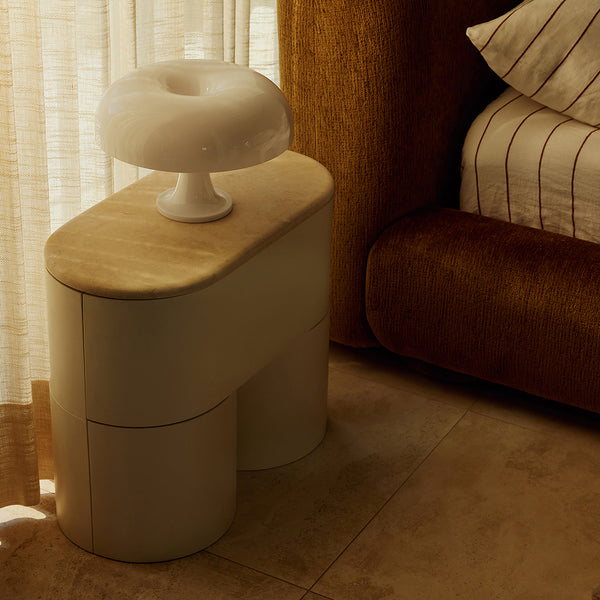 Life Interiors Fin Bedside Table