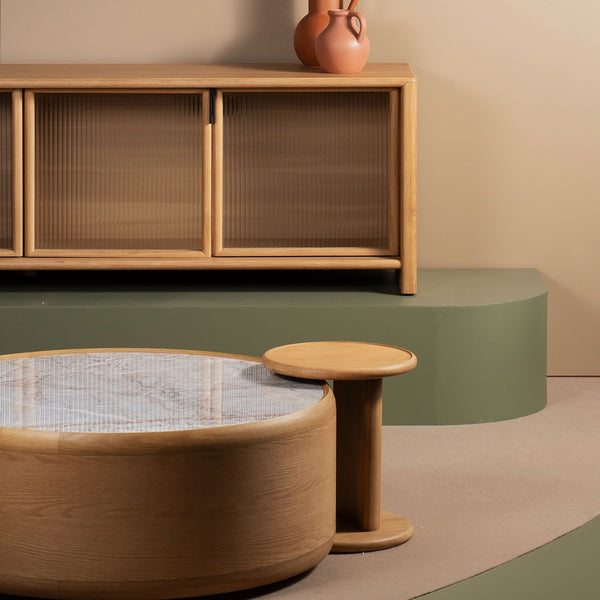 Life Interiors Fletcher Round Coffee Table