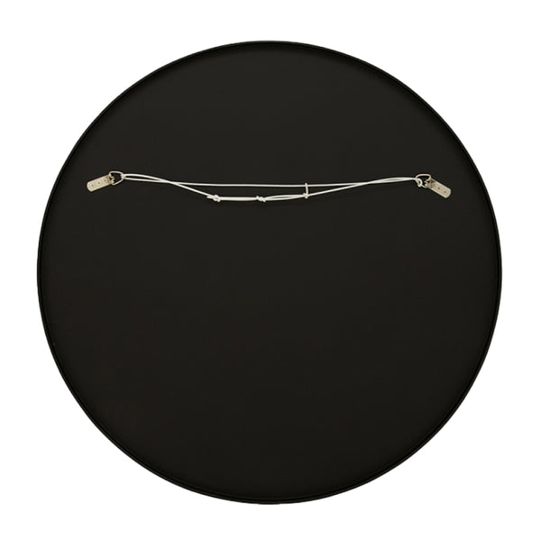 Life Interiors Flynn Round Mirror (Black)