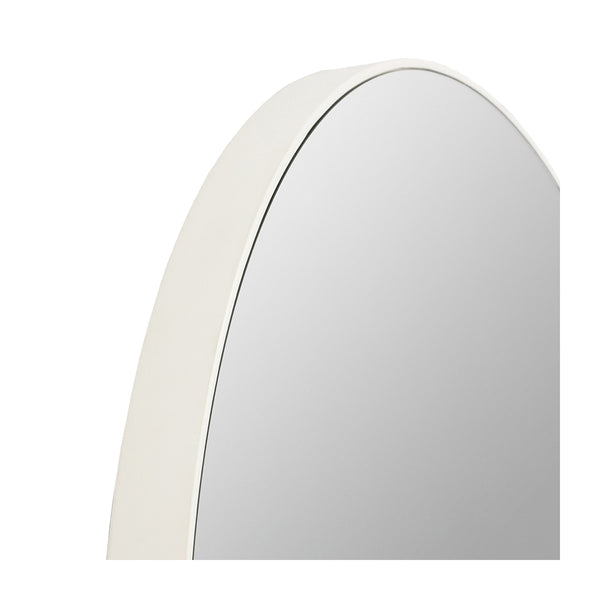 Life Interiors Flynn Round Mirror (White)