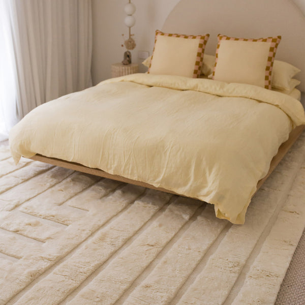 Life Interiors Fontana Abstract Textured Wool Rug