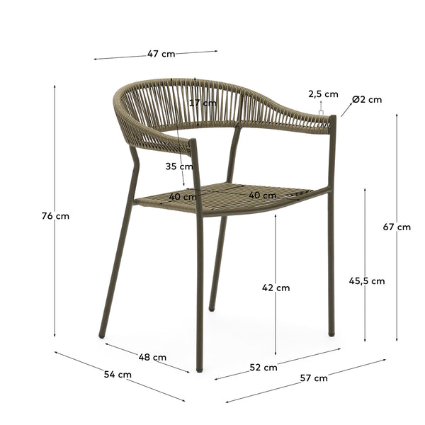 Life Interiors Futadera Outdoor Dining Chair