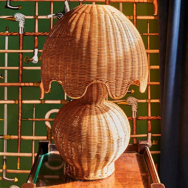 Life Interiors Genie Rattan Lamp