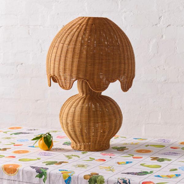 Life Interiors Genie Rattan Lamp