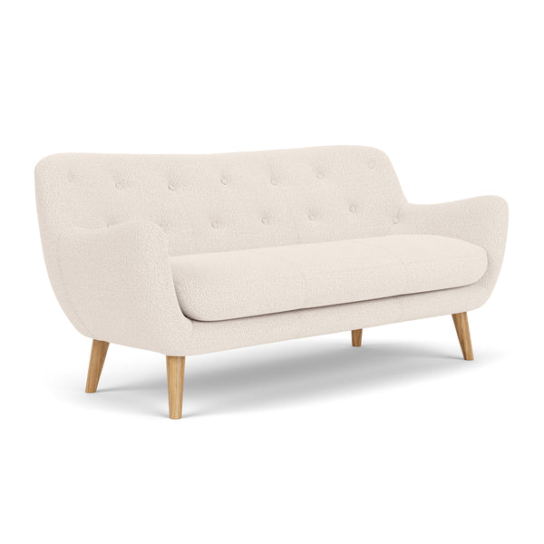 Life Interiors Herman Boucle 3 Seater Sofa