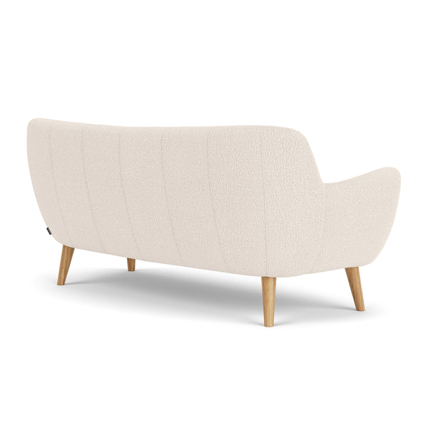 Life Interiors Herman Boucle 3 Seater Sofa