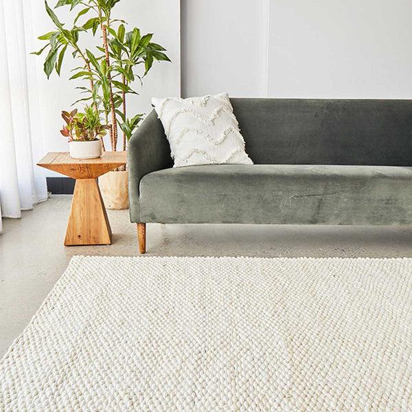 Life Interiors Hive Rug (White)