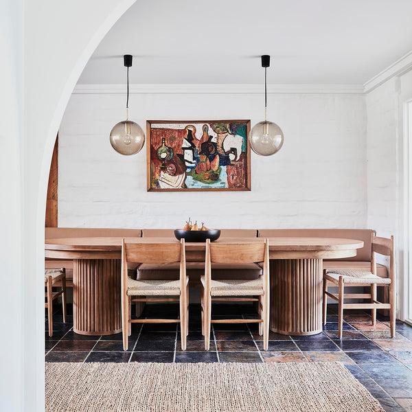 Life Interiors Indigo Braided Jute Runner Rug