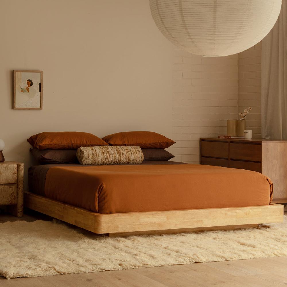 life interiors Kami Timber Platform King Bed Frame