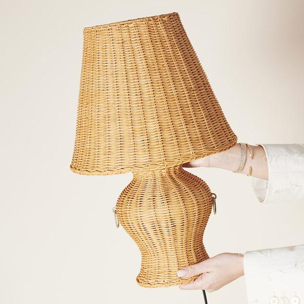 Life Interiors Le Parisian Rattan Lamp