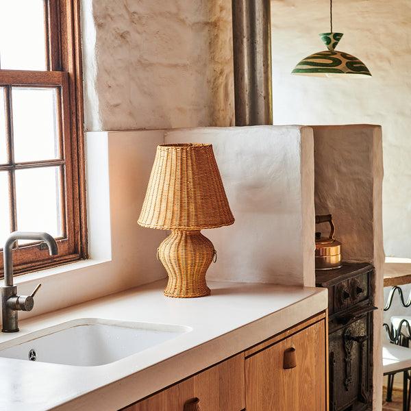 Life Interiors Le Parisian Rattan Lamp