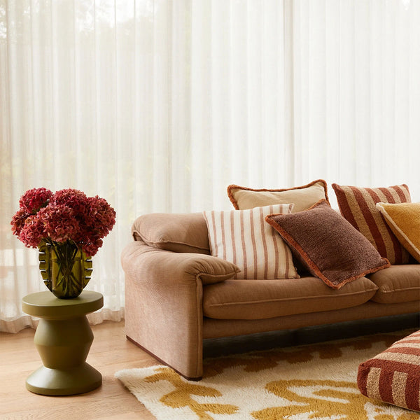 Life Interiors Levan Cream Linen Cushion