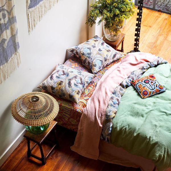 Life Interiors Likara Linen Quilt Cover