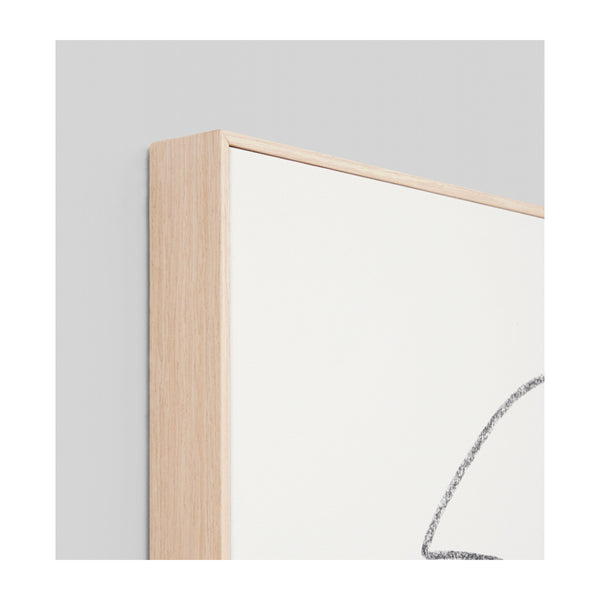 Life Interiors Linear Portrait 2 Framed Canvas