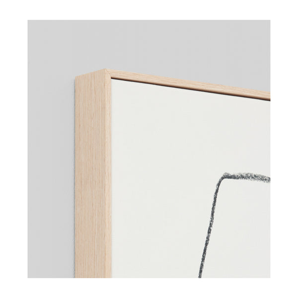 Life Interiors Linear Portrait 3 Framed Canvas