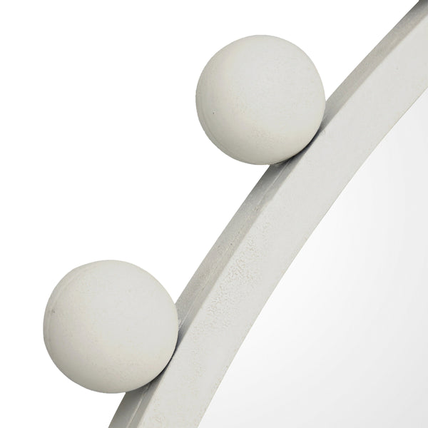 Life Interiors Luna Round Antique Mirror