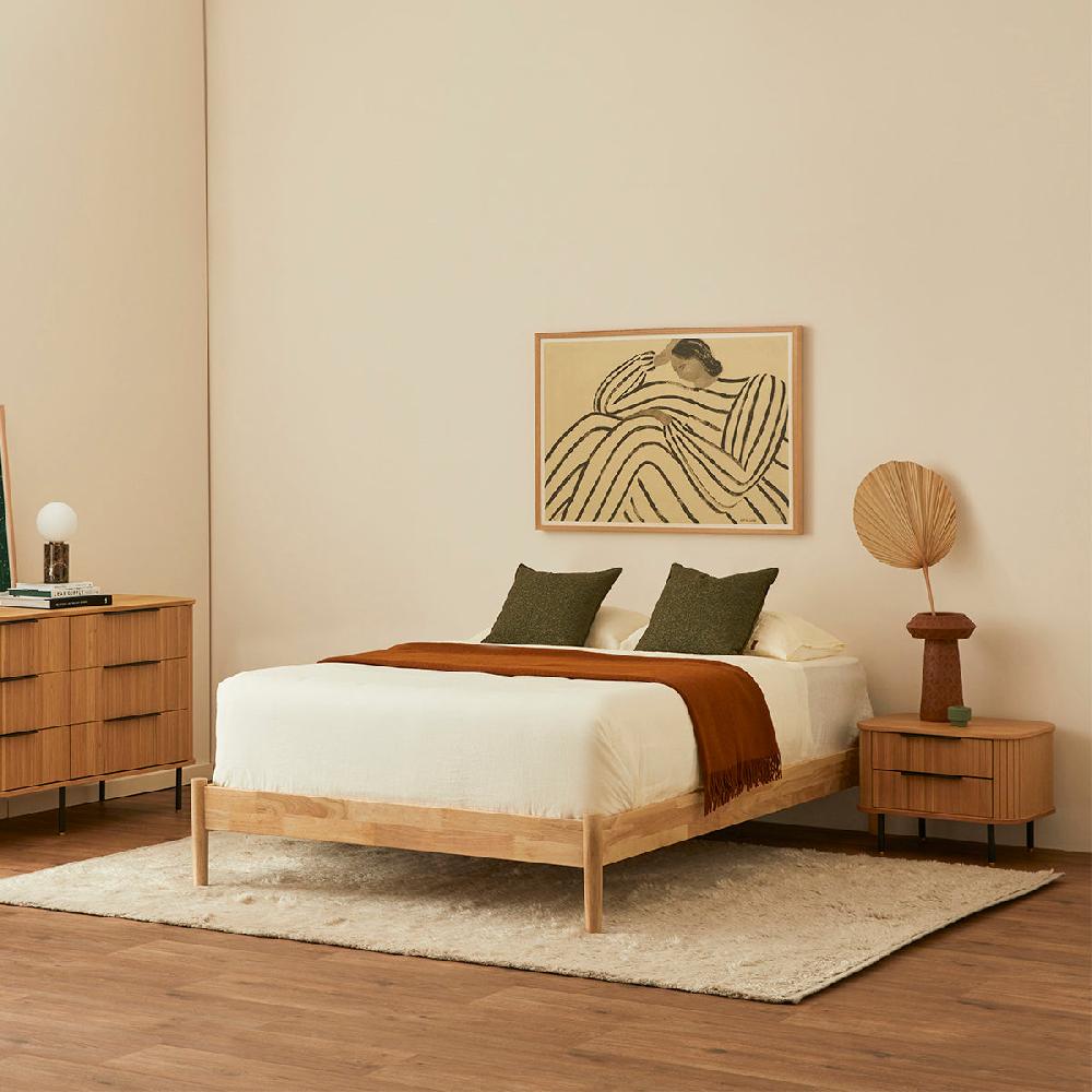 life interiors Luna Timber Double Bed Frame