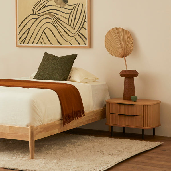 Life Interiors Luna Timber King Single Bed Frame