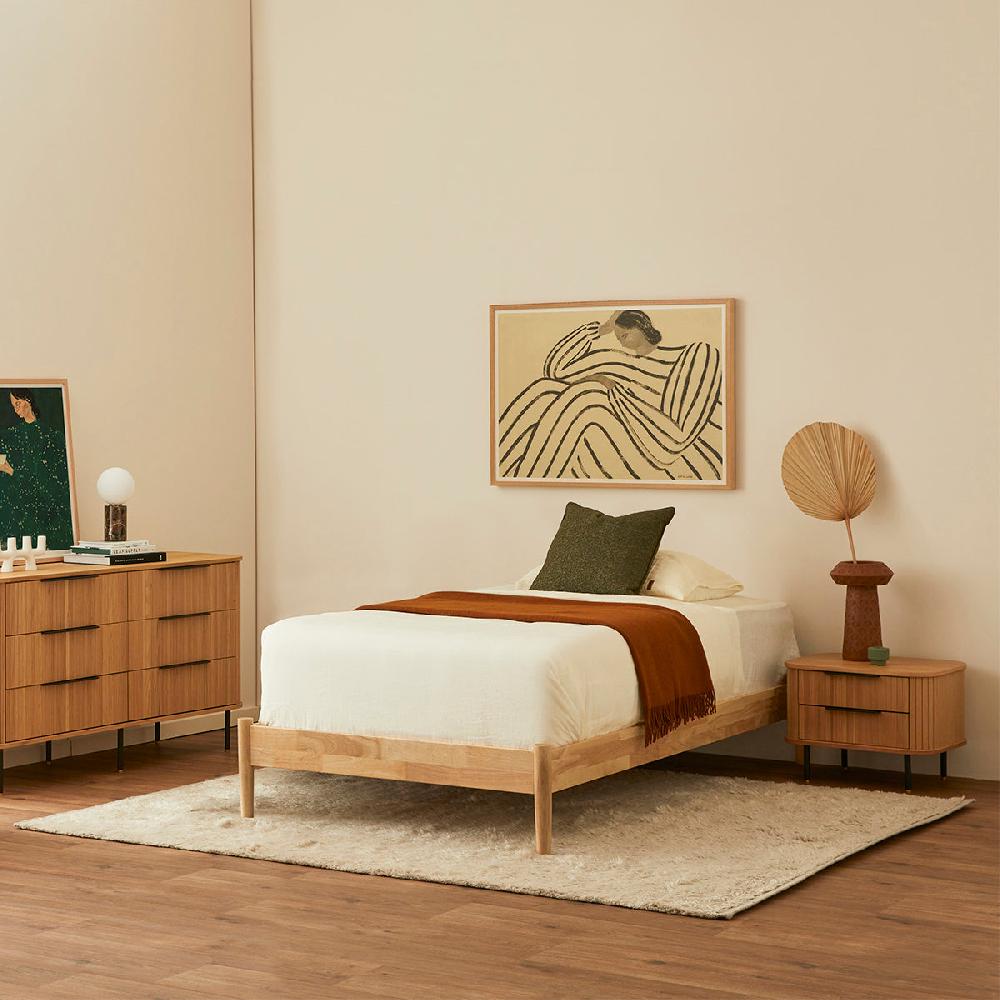 life interiors Luna Timber King Single Bed Frame