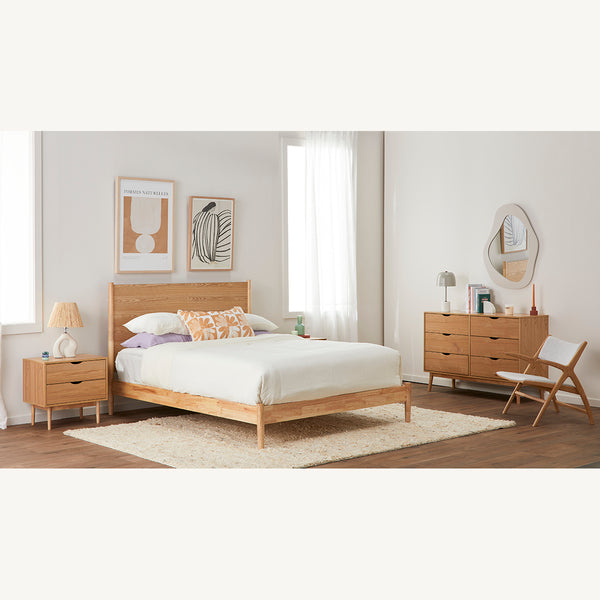 Life Interiors Luna Timber Queen Bed