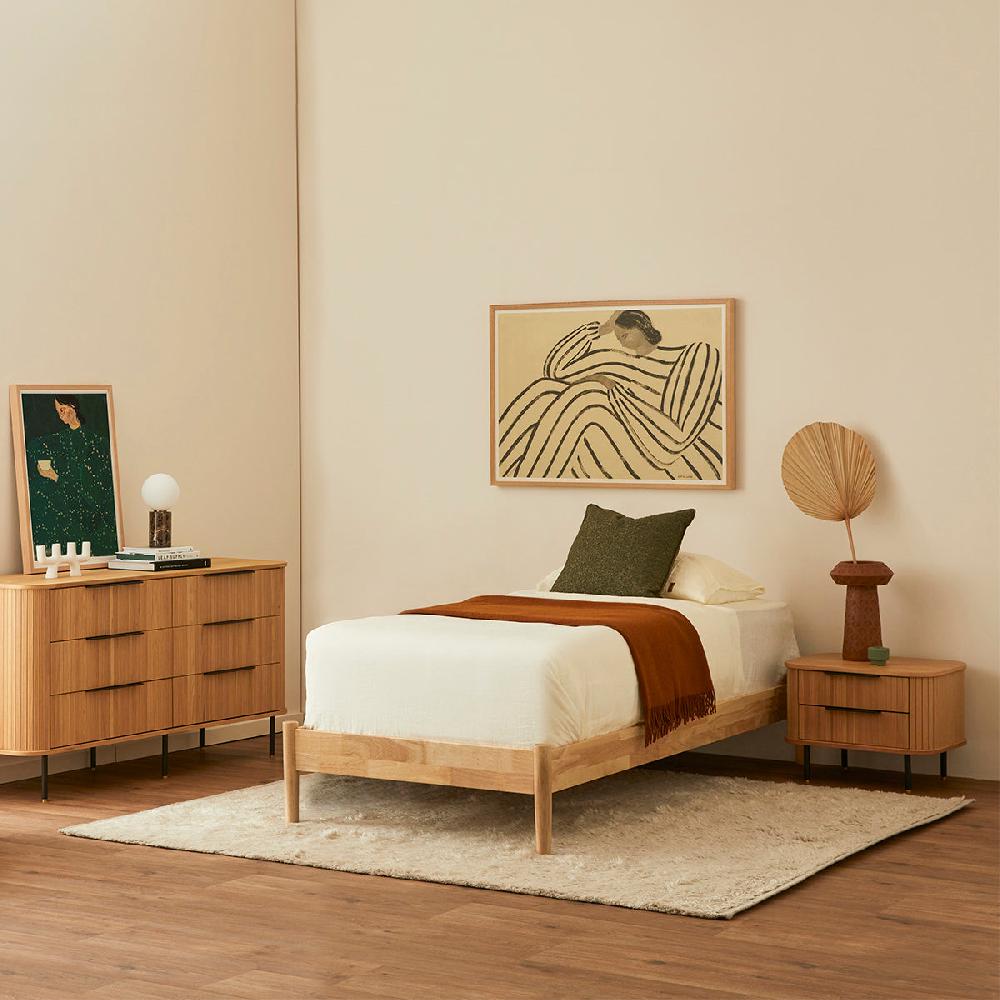 life interiors Luna Timber Single Bed Frame