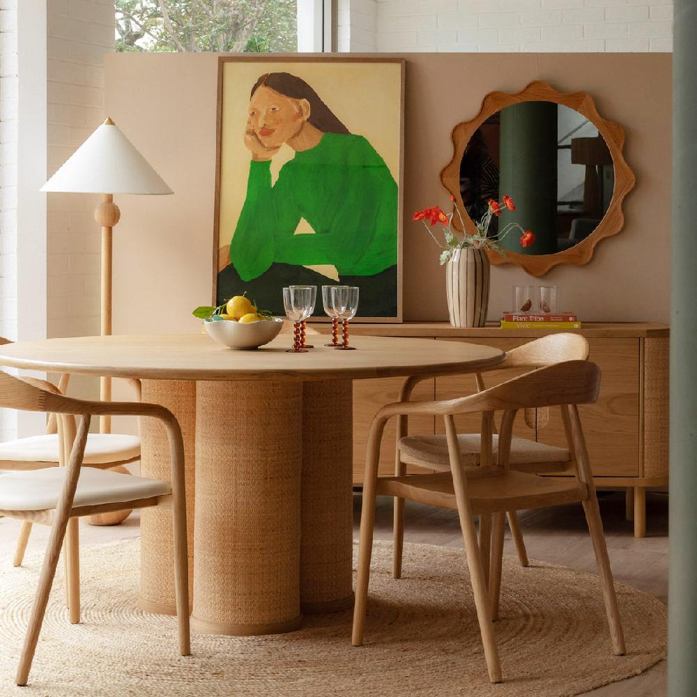 life interiors Magnolia Dining Table (Oak 150cm)