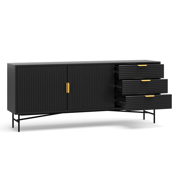 Life Interiors Marco Modern Ripple Sideboard