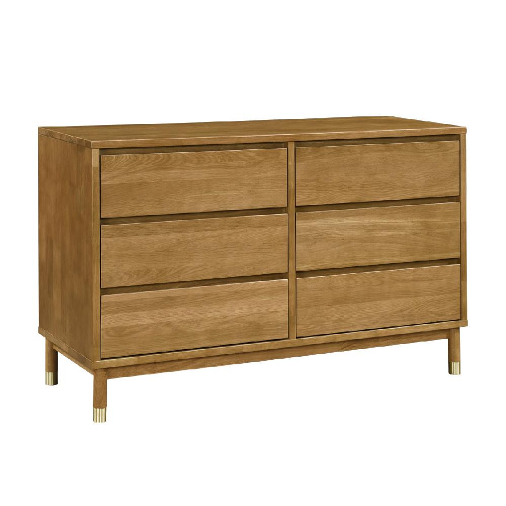 life interiors Marlo Chest of 6 Drawers (Oak)