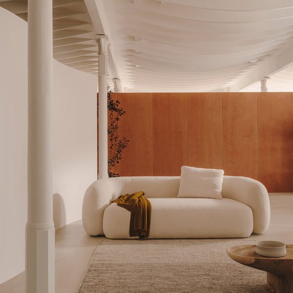 Life Interiors Martina Boucle 3 Seater Sofa