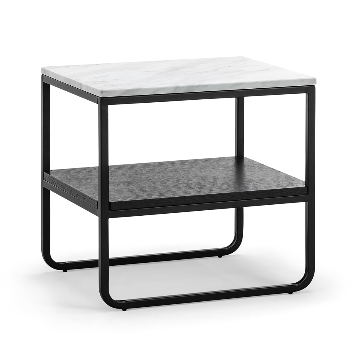 life interiors Maverick White Marble Side Table