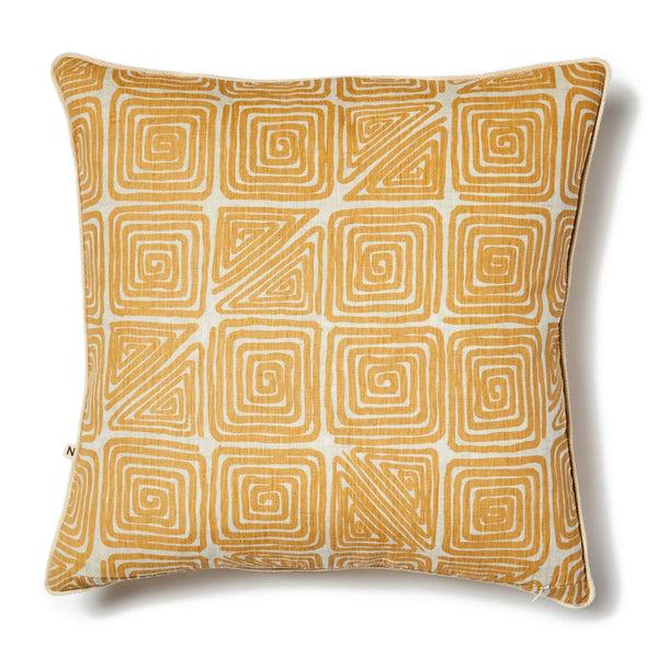 Life Interiors Maze Mustard Cushion (50cm)