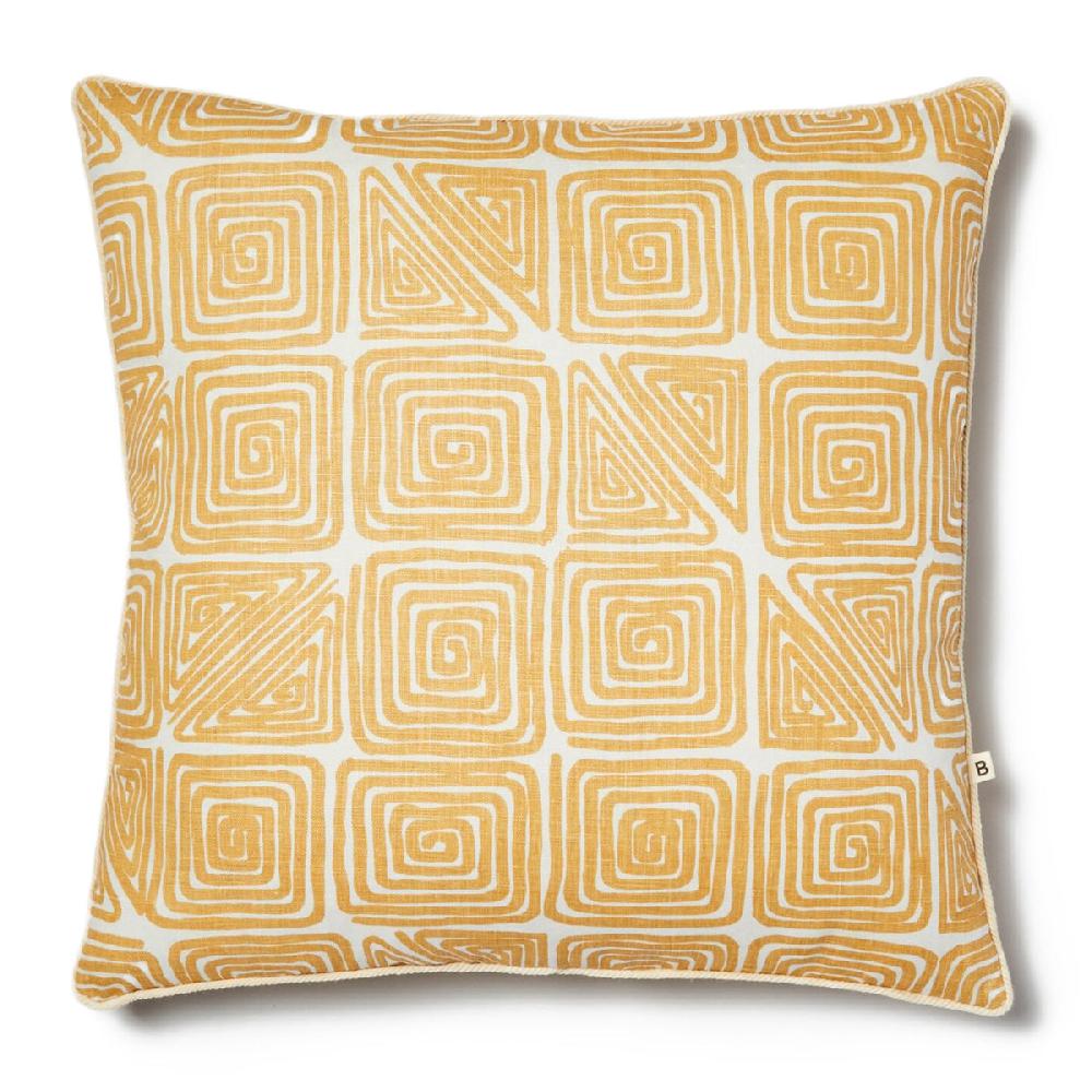 life interiors Maze Mustard Cushion (50cm)
