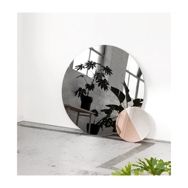 Life Interiors Mira Round Mirror (Storm)