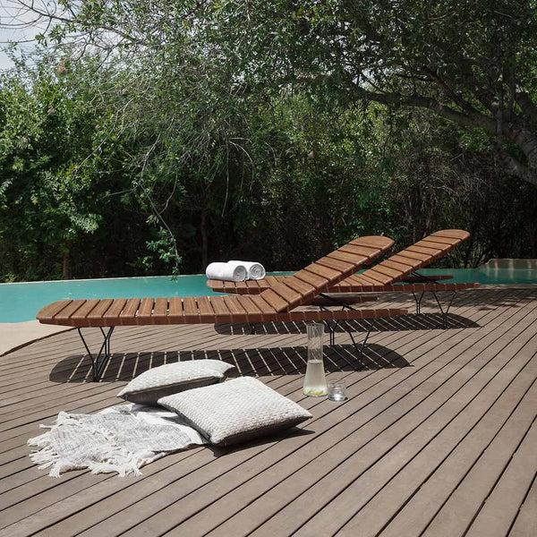 Life Interiors Molo Bamboo Sunlounger