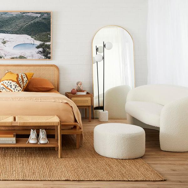 life Interiors Monet 2 Seater Boucle Sofa