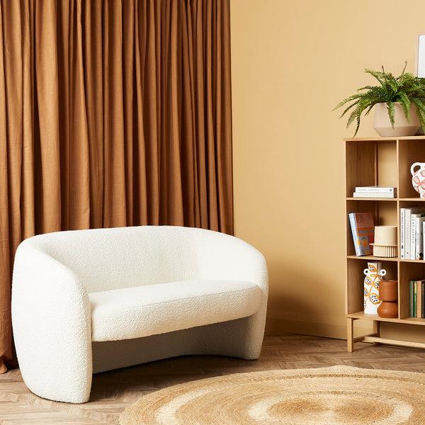 life Interiors Monet 2 Seater Boucle Sofa