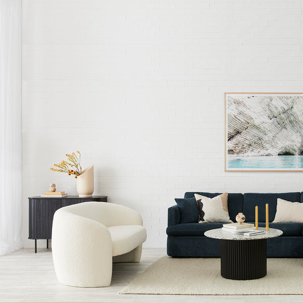 life Interiors Monet 2 Seater Boucle Sofa